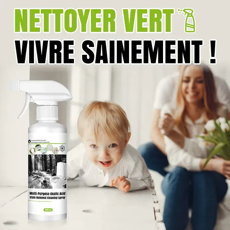 300ML Spray de Nettoyage Multi-usages à l'Acide Oxalique pour Éliminer les Taches