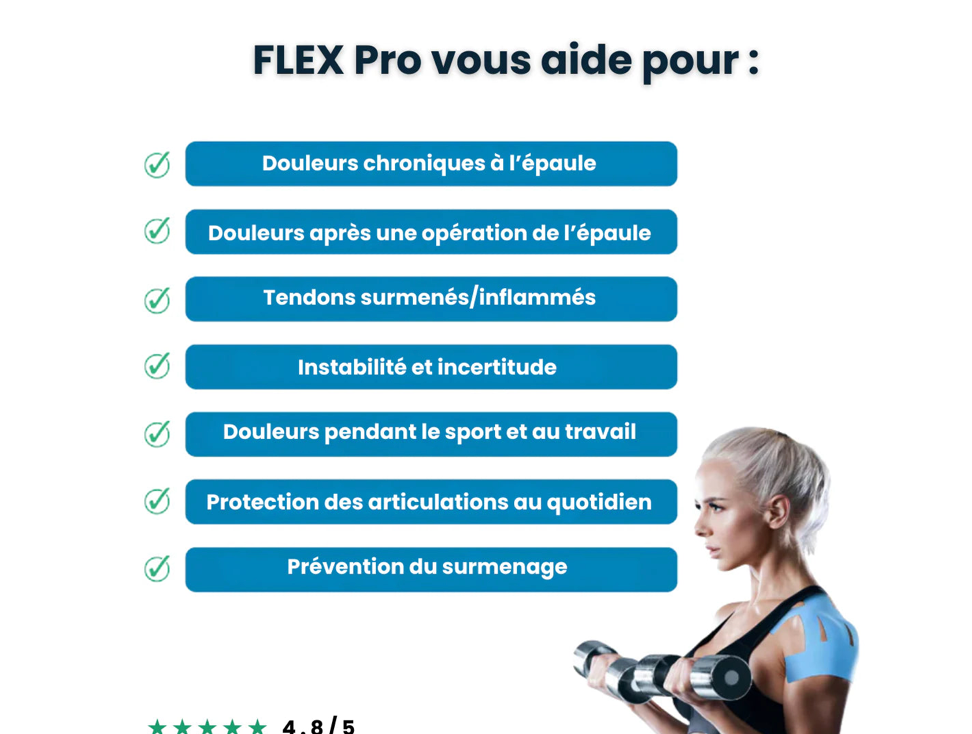FLEX PRO™ Bandes Thérapeutiques Pour Épaules