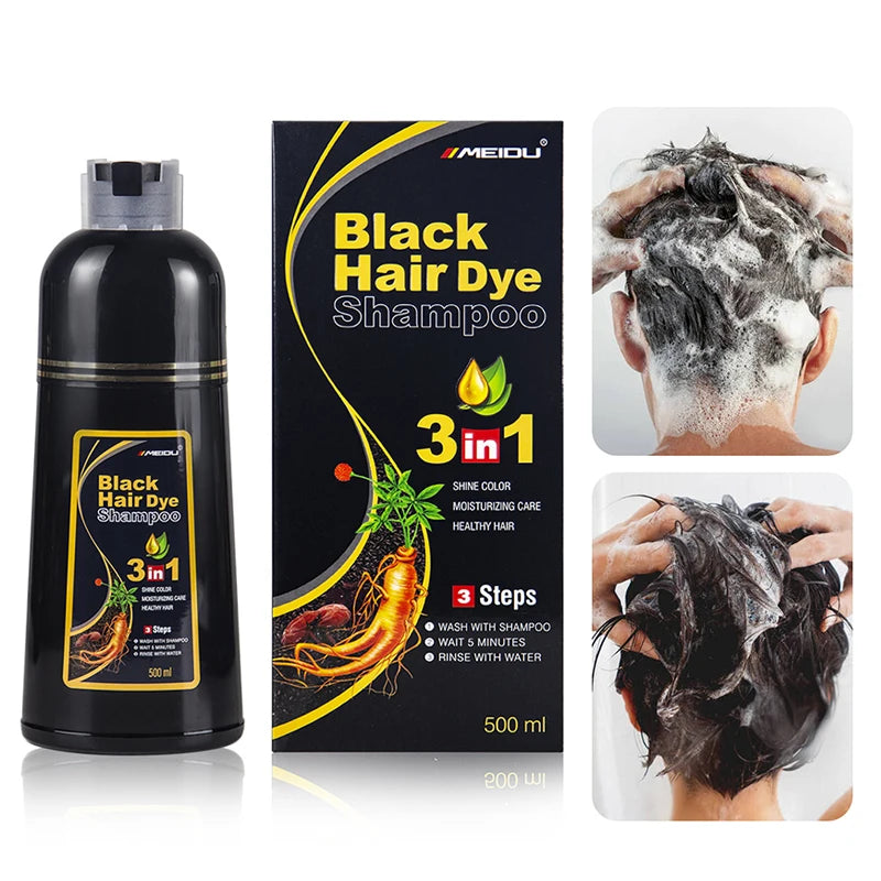Shampoing Teinture Capillaire 3 en 1
