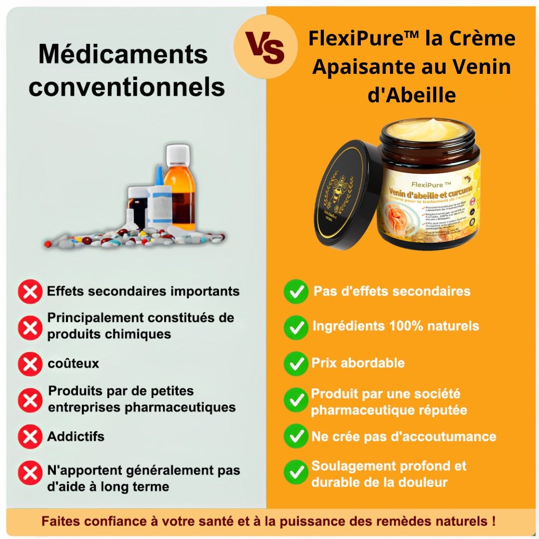 Crème au venin d'abeille Bee Venom - Solution naturelle contre les douleurs articulaires et musculaires