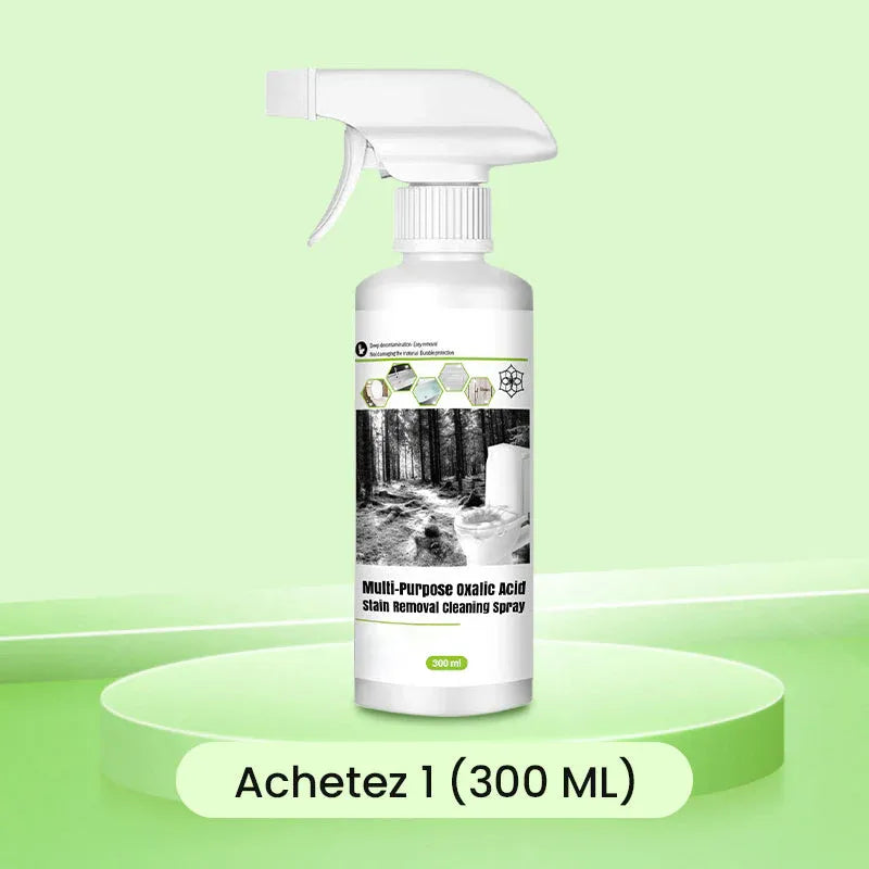 300ML Spray de Nettoyage Multi-usages à l'Acide Oxalique pour Éliminer les Taches