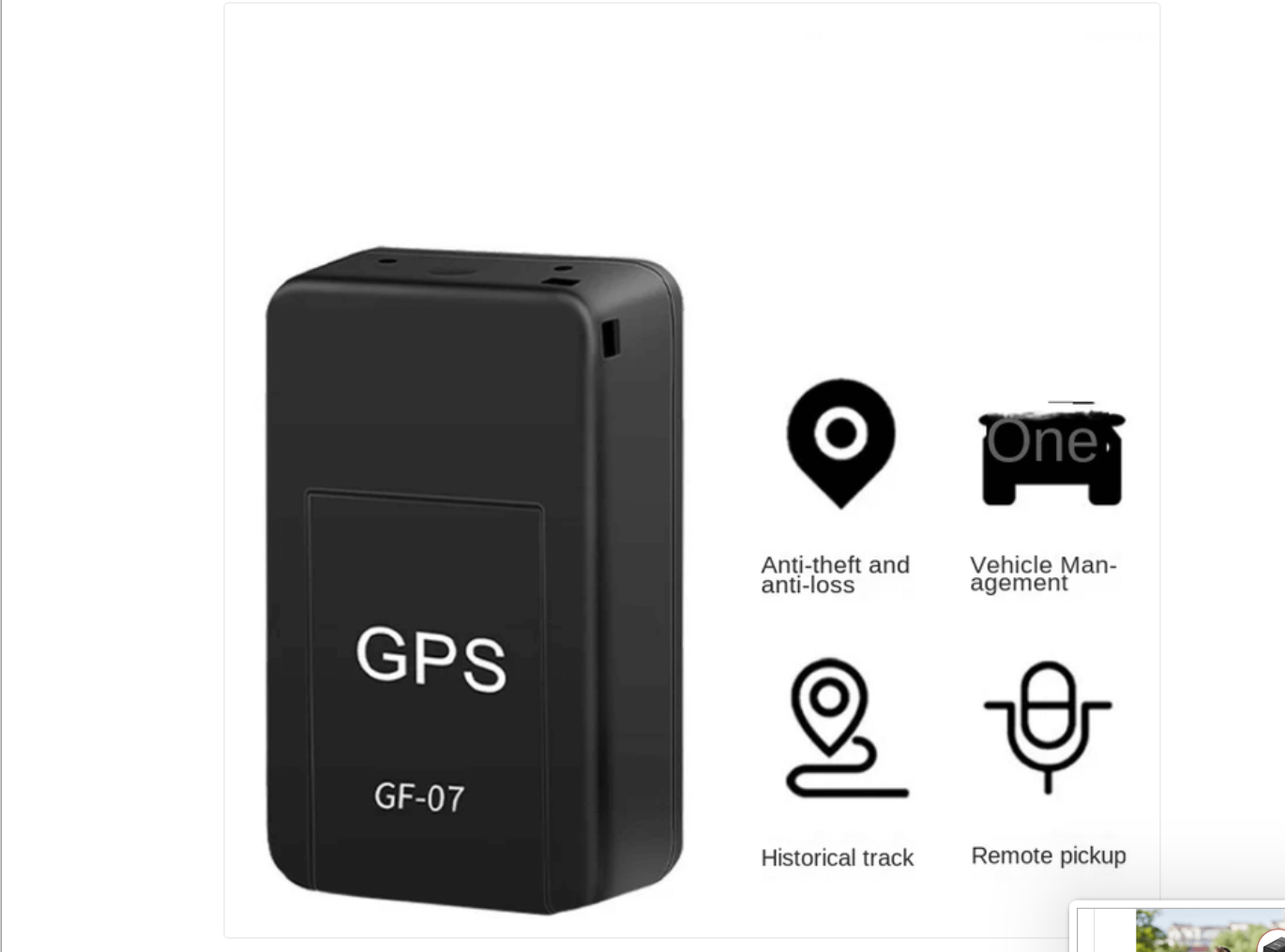 GPS PUISSANT SUIVI MAGNÉTIQUE DU VÉHICULE DE VOITURE ANTI-PERTE