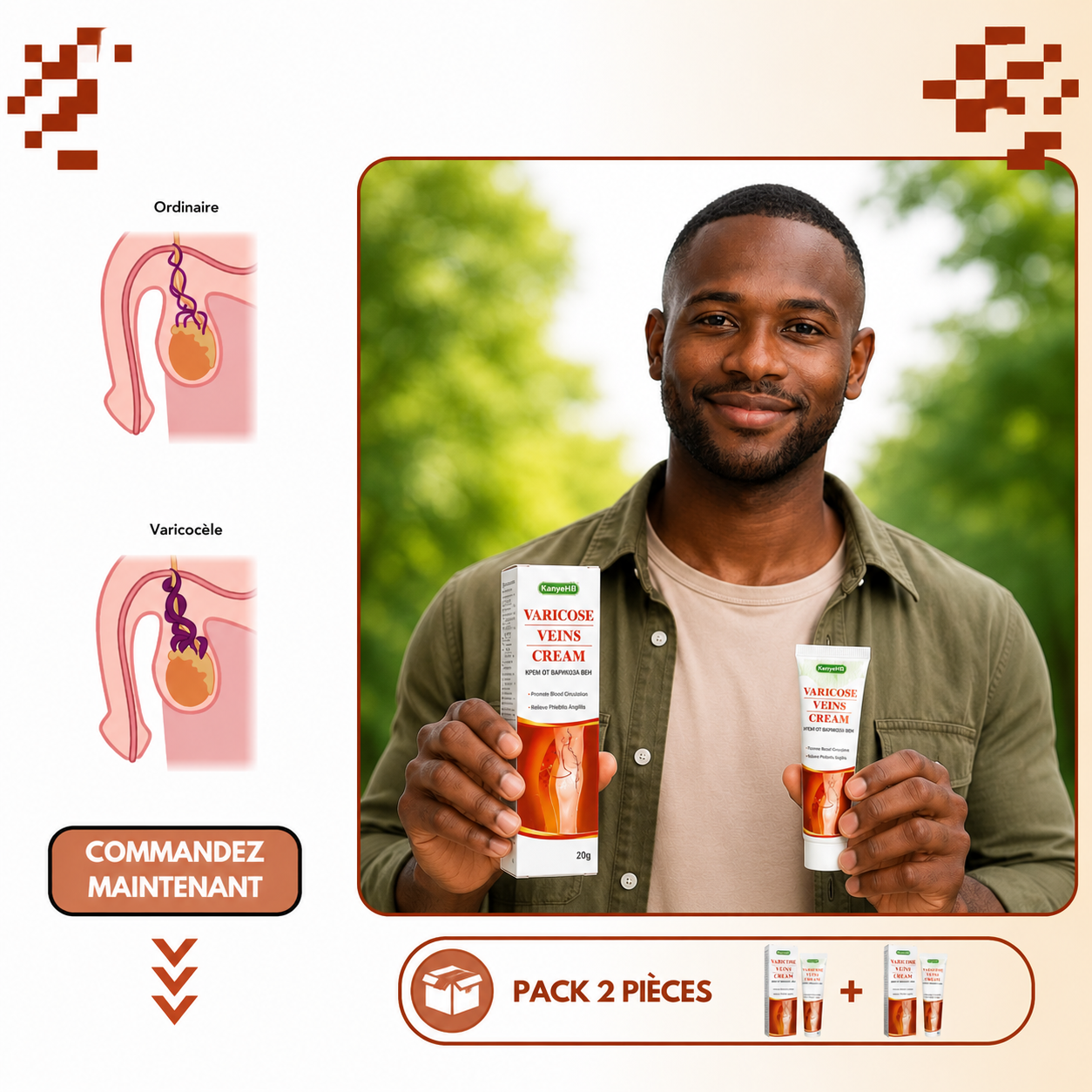 Crèmes pour varices génitales Pack 2 Piéce (CIV)