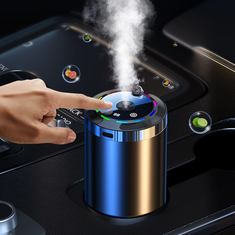 Diffuseur intelligent pour voiture avec modes lumière, vaporisation et commande vocale
