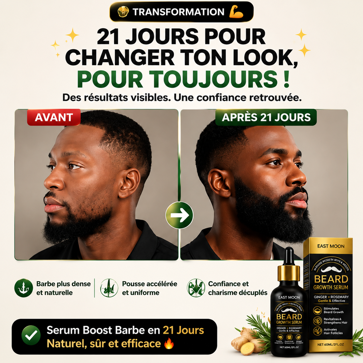Serum Booste Barbe en ''21 Jours'' (CIV)