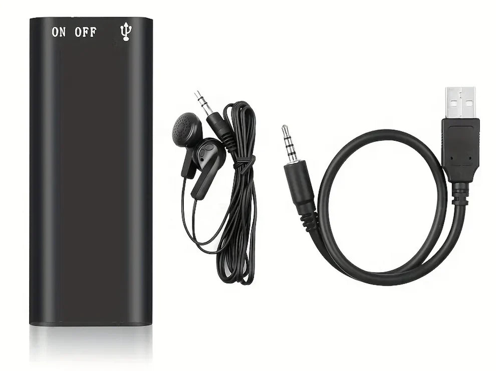 Mini Enregistreur Vocal Numérique 8GB – Discret et Puissant