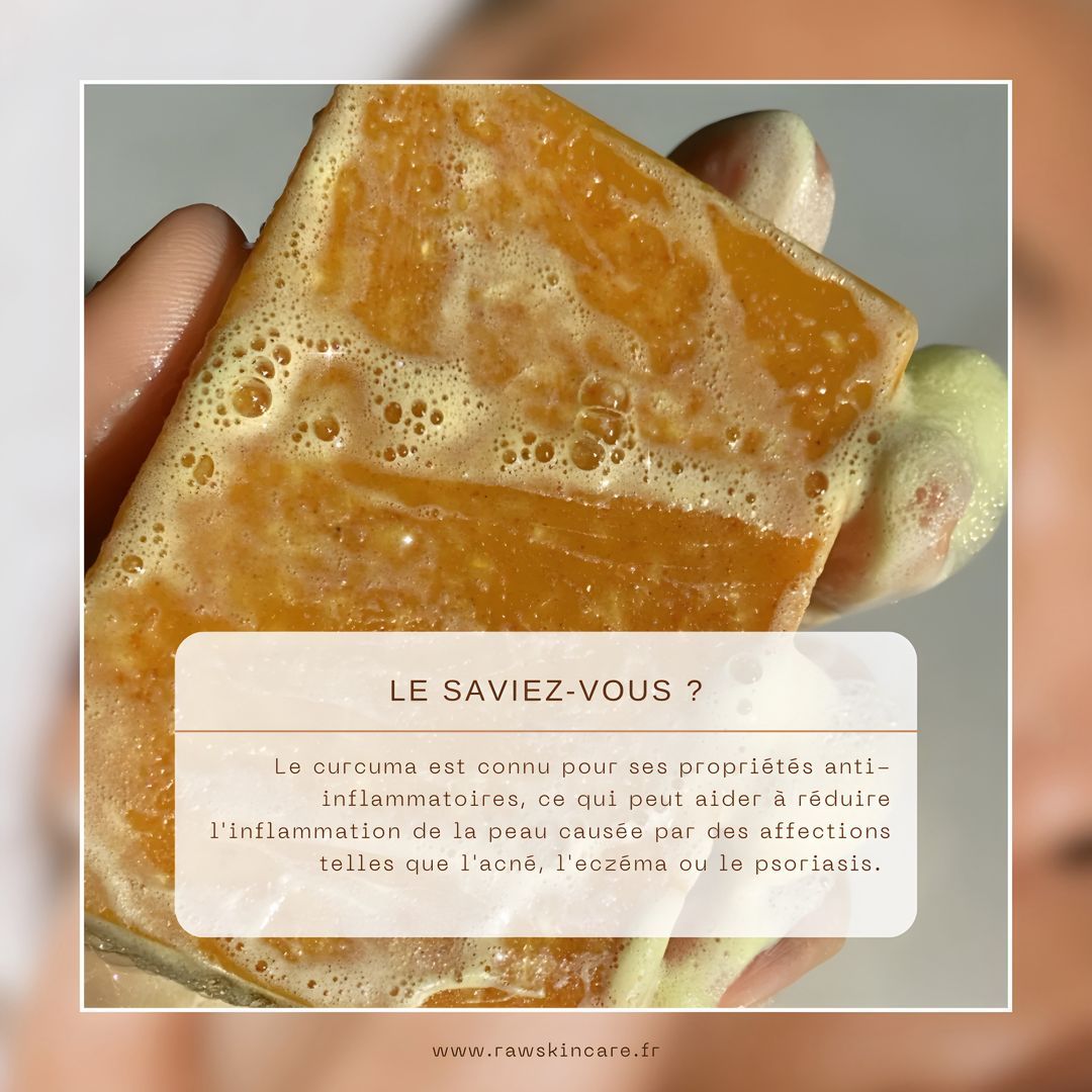 Savon anti - taches au curcuma | 100% Naturel (CFQ)