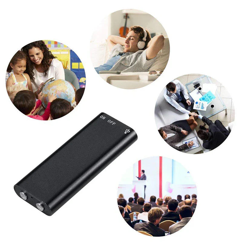 Mini Enregistreur Vocal Numérique 8GB – Discret et Puissant